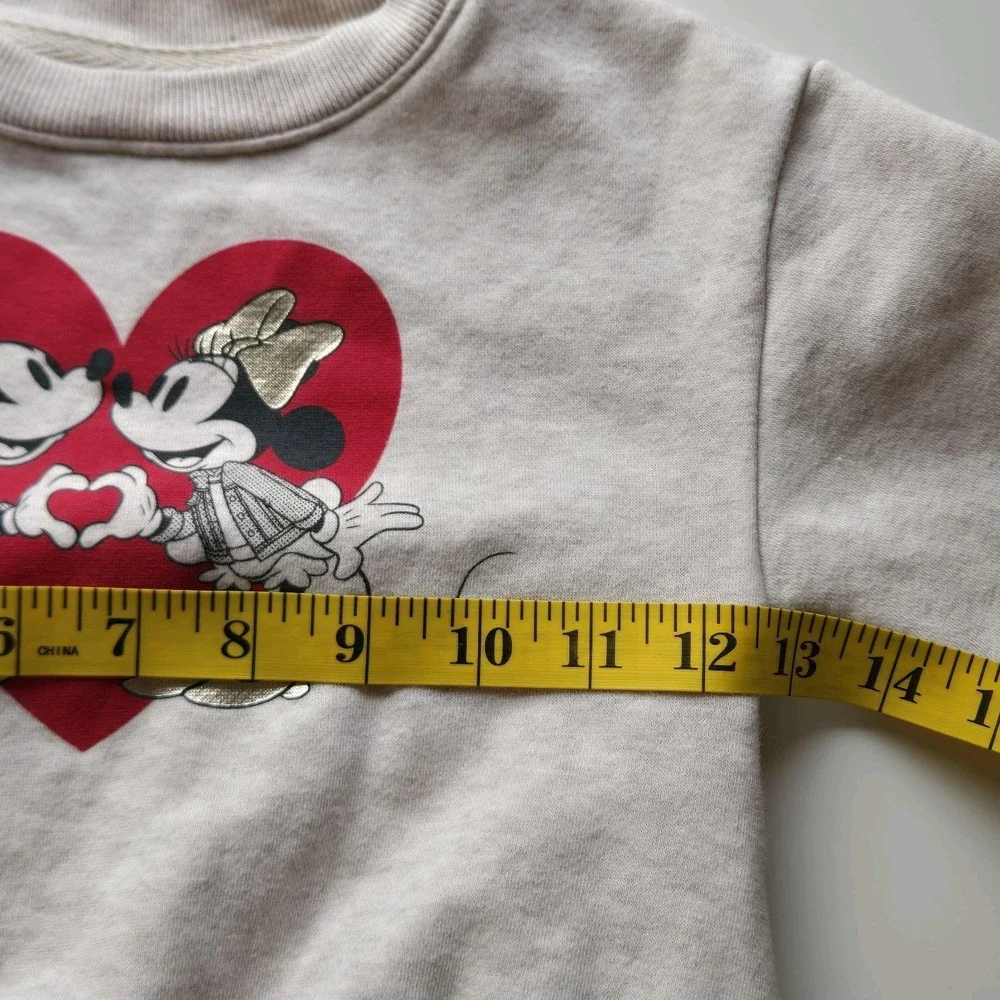 Baby Gap Disney Mickey And Minnie Heart Sweatshirt Size 3t Long Sleeve Pull Over